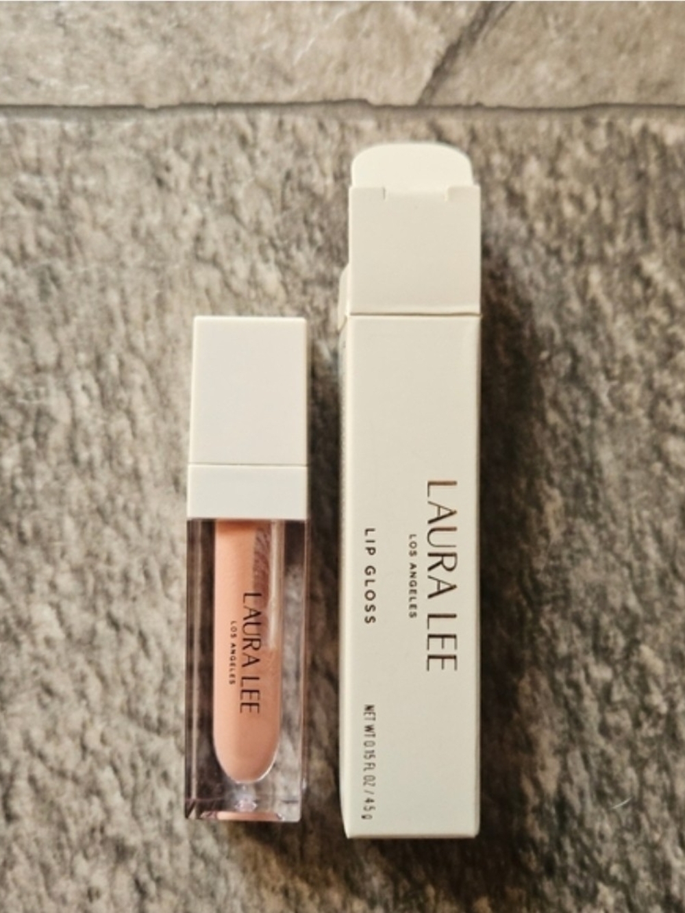 Laura Lee Los Angeles Lip Gloss In Nude Blossom 0.15fl Oz BNIB Discontinued